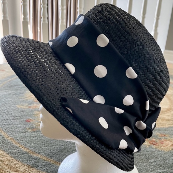 NEW Beau Chapeau NOTL Black cloche with polkadot embellishment. - Picture 4 of 5